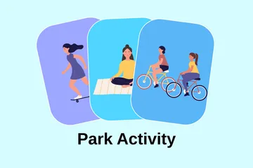 Actividad del parque Illustration Pack