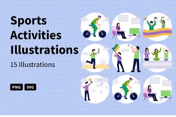 Actividades deportivas Illustration Pack