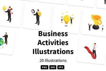 Actividades de negocio Paquete de Ilustraciones