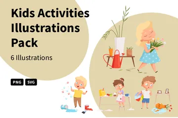 Actividades para niños Paquete de Ilustraciones