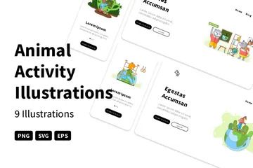 Activité animale Pack d'Illustrations