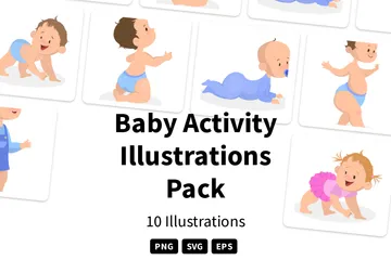 Activité de bébé Pack d'Illustrations