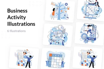 Activités commerciales Pack d'Illustrations