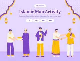 Activité de l’homme islamique Pack d'Illustrations