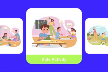 Activité pour enfants Pack d'Illustrations