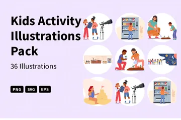 Activité pour enfants Pack d'Illustrations