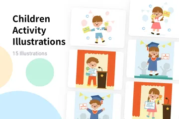 Activité pour enfants Illustration Pack