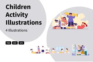 Activité pour enfants Illustration Pack