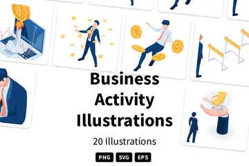 Activités commerciales Pack d'Illustrations