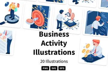 Activités commerciales Pack d'Illustrations