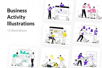 Activités commerciales Pack d'Illustrations