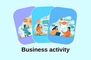 Activités commerciales Pack d'Illustrations