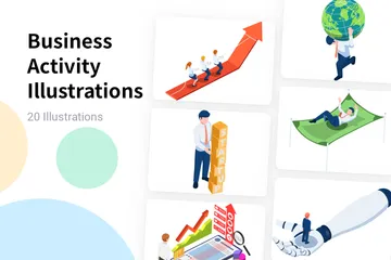 Activités commerciales Illustration Pack