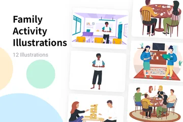 Activité familiale Pack d'Illustrations