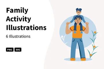 Activité familiale Pack d'Illustrations