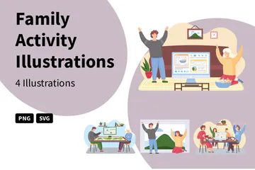 Activité familiale Pack d'Illustrations