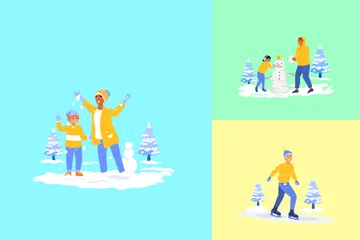 Activité hivernale Pack d'Illustrations