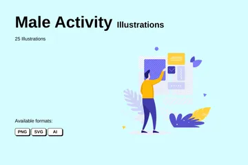 Activité masculine Pack d'Illustrations