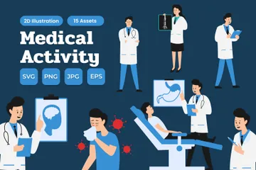 Activité médicale Pack d'Illustrations