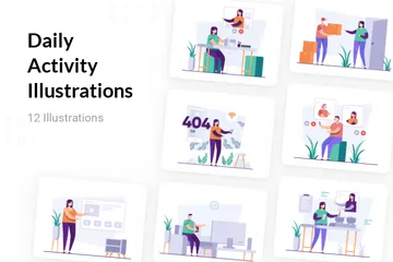 Les activités quotidiennes Pack d'Illustrations