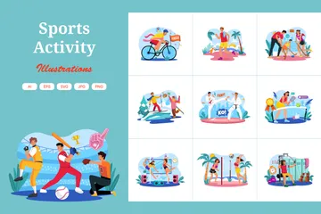 Activité sportive Illustration Pack