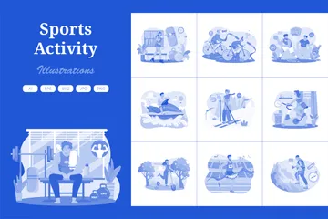 Activité sportive Pack d'Illustrations