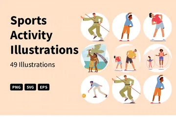 Activité sportive Pack d'Illustrations