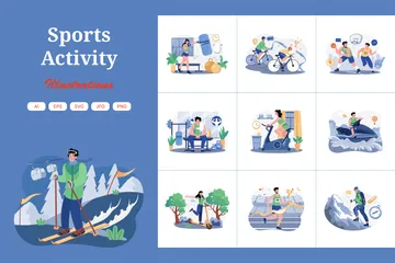 Activité sportive Pack d'Illustrations