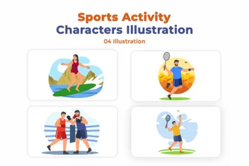 Activité sportive Pack d'Illustrations