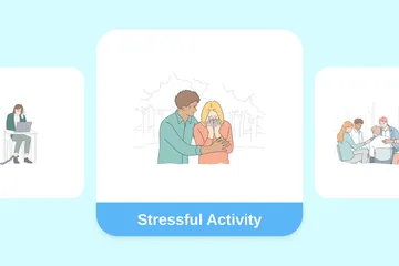 Activité stressante Pack d'Illustrations