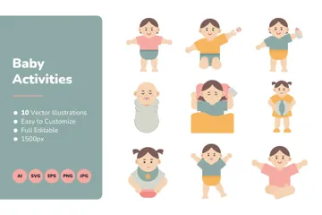 Activités pour bébé Pack d'Illustrations