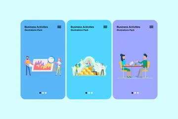 Activités commerciales Pack d'Illustrations