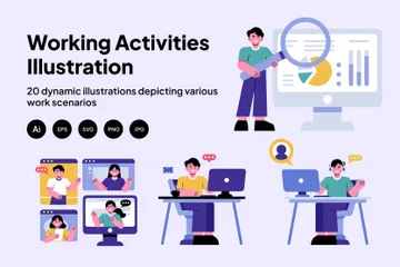 Activités de travail Pack d'Illustrations