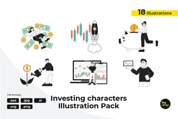 Activités d'investissement Illustration Pack