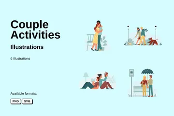 Activités en couple Pack d'Illustrations