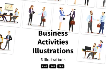 Activités commerciales Pack d'Illustrations