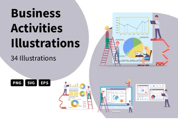 Activités commerciales Illustration Pack