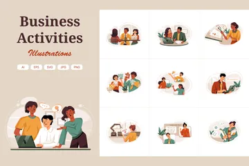 Activités commerciales Pack d'Illustrations