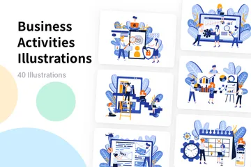 Activités commerciales Pack d'Illustrations