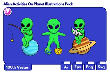 Activités extraterrestres Pack d'Illustrations