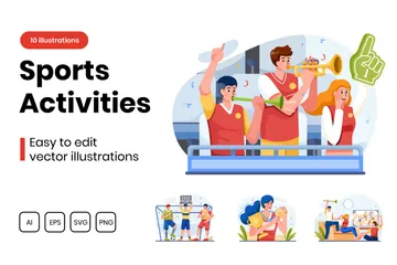 Activités sportives Pack d'Illustrations