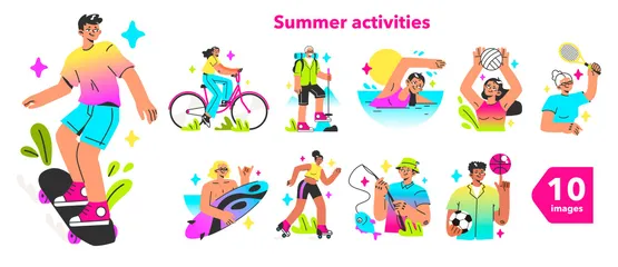 Activities Illustration Pack