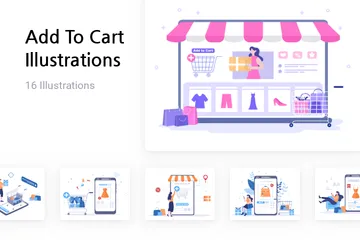 Add To Cart Illustration Pack