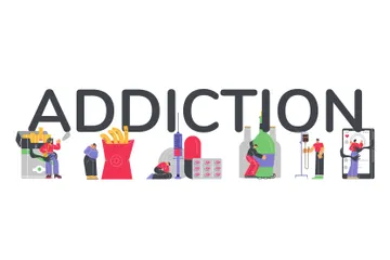 Addiction Illustration Pack