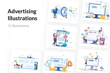 Advertising Illustration Pack