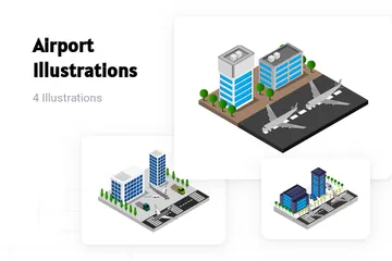 Aéroport Pack d'Illustrations