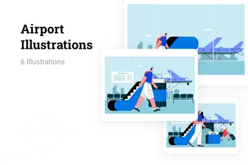 Aéroport Pack d'Illustrations