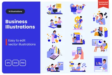 Entreprise Pack d'Illustrations