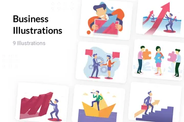 Entreprise Pack d'Illustrations