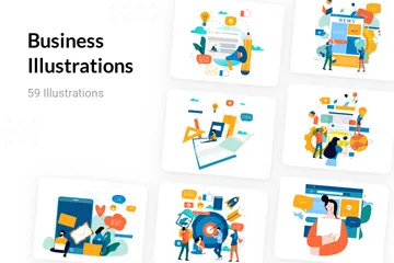 Entreprise Pack d'Illustrations